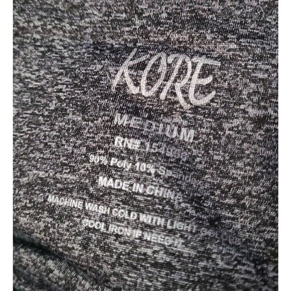 Kore Medium Gray Compression SHORTS Grappling Bike Yoga Gym Cycle Workout - Picture 4 of 5